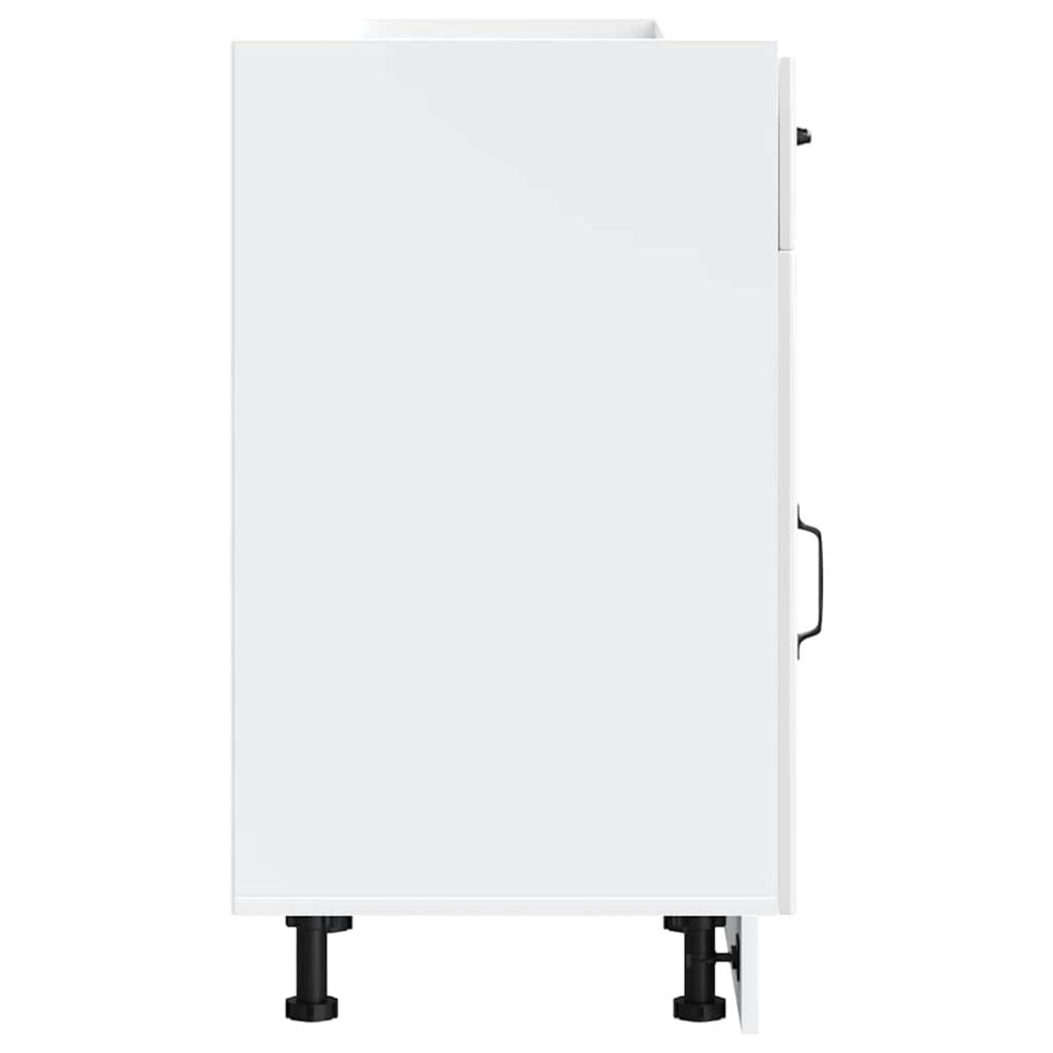 Mueble bajo de cocina Lucca blanca de alto