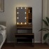 Juego de tocador con LED madera artesanal de