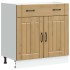 Mueble bajo de cocina Lucca roble