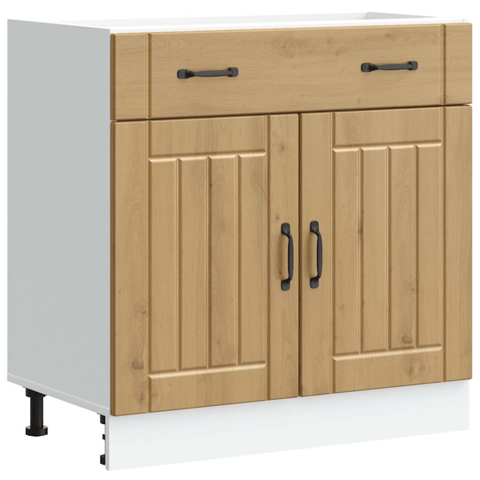 Mueble bajo de cocina Lucca roble