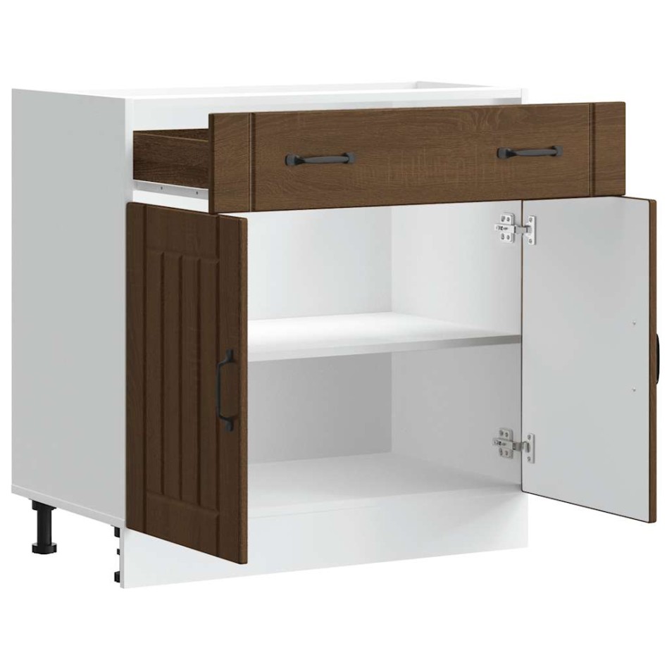 Mueble bajo de cocina Lucca roble