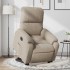 Sillón eléctrico reclinable elevable tela microfibra gris