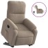 Sillón eléctrico reclinable elevable tela microfibra gris
