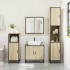 Juego de muebles de baño 4 pzas contrachapada roble