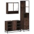 Set de muebles baño 3 pzas madera contrachapada roble