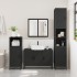 Juego de muebles de baño 4 pzas madera contrachapada