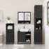 Juego de muebles de baño 4 pzas madera contrachapada