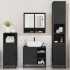 Juego de muebles de baño 4 pzas madera contrachapada