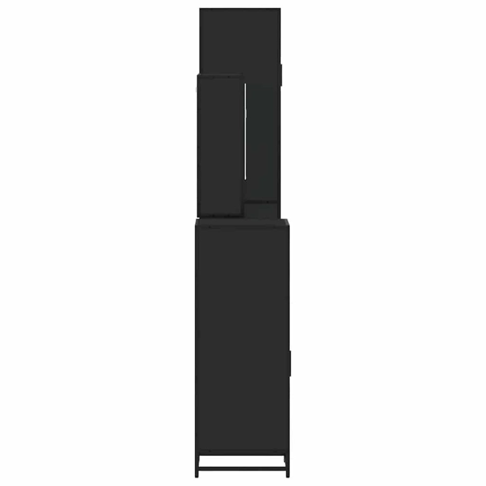 Juego de muebles de baño 4 pzas madera contrachapada