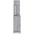 Set de muebles de baño 4 pzas madera contrachapada gris