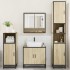 Juego de muebles de baño 4 pzas contrachapada roble
