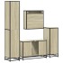 Juego de muebles de baño 4 pzas contrachapada roble