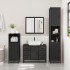 Juego de muebles de baño 4 pzas madera contrachapada