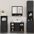 Juego de muebles de baño 4 pzas madera contrachapada
