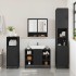 Juego de muebles de baño 4 pzas madera contrachapada