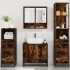 Set de muebles baño 4 pzas madera contrachapada roble