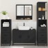 Juego de muebles de baño 4 pzas madera contrachapada