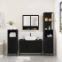 Juego de muebles de baño 4 pzas madera contrachapada
