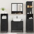Juego de muebles de baño 4 pzas madera contrachapada