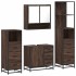 Set de muebles baño 4 pzas madera contrachapada roble