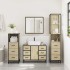 Juego de muebles de baño 4 pzas contrachapada roble
