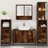 Set de muebles baño 4 pzas madera contrachapada roble