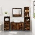 Set de muebles baño 4 pzas madera contrachapada roble