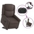 Sillón de masaje elevable eléctrico marrón