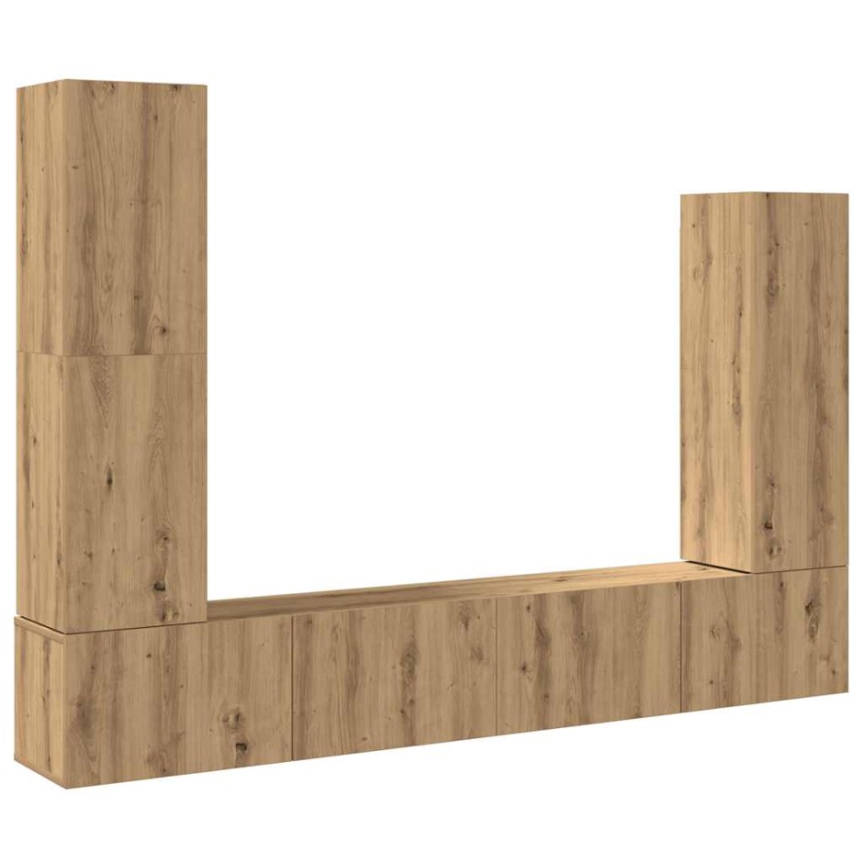 Mueble para TV de pared madera contrachapada artesanal 4