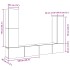 Mueble para TV de pared madera contrachapada artesanal 4