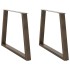Patas para mesa de comedor en forma de V 2 uds acero