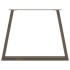 Patas para mesa de comedor en forma de V 2 uds acero
