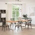 Patas mesa comedor forma V 2uds acero blanco