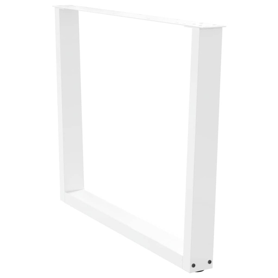 Patas mesa comedor forma V 2uds acero blanco