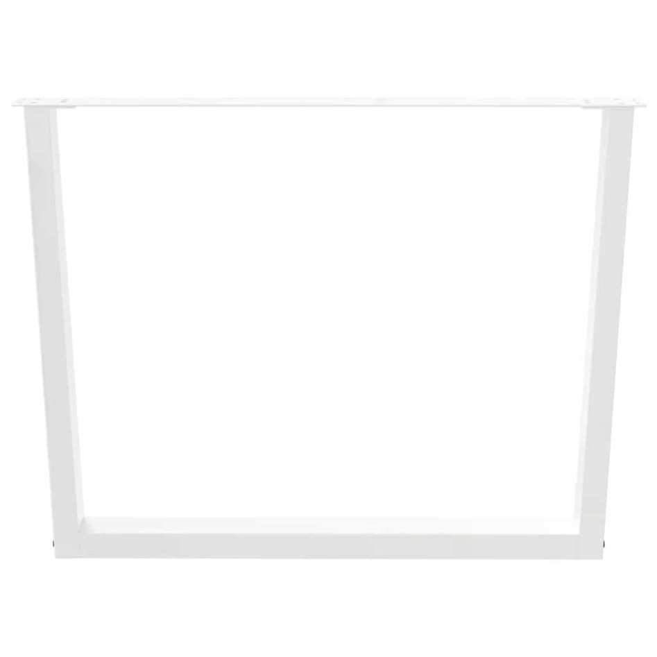 Patas mesa comedor forma V 2uds acero blanco