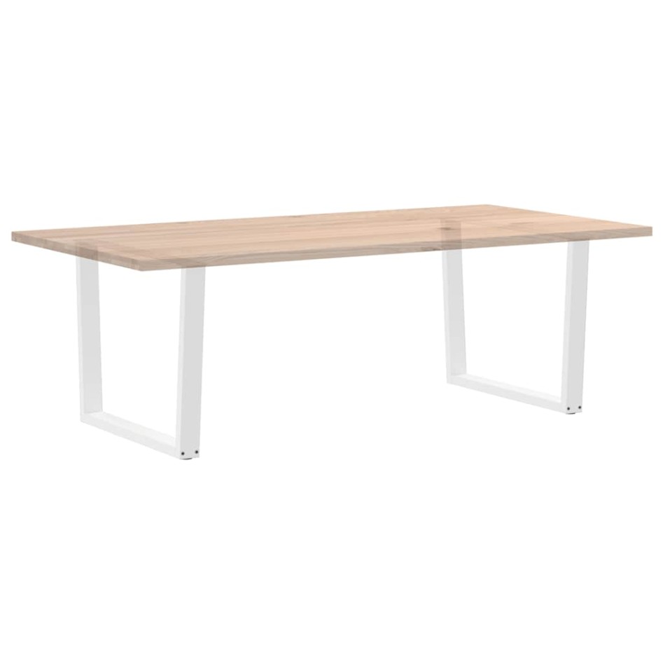 Patas mesa comedor forma V 2uds acero blanco