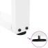 Patas mesa comedor forma V 2uds acero blanco