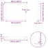 Patas mesa comedor forma V 2uds acero blanco