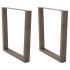 Patas para mesa de comedor en forma de V 2 uds acero