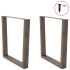 Patas para mesa de comedor en forma de V 2 uds acero