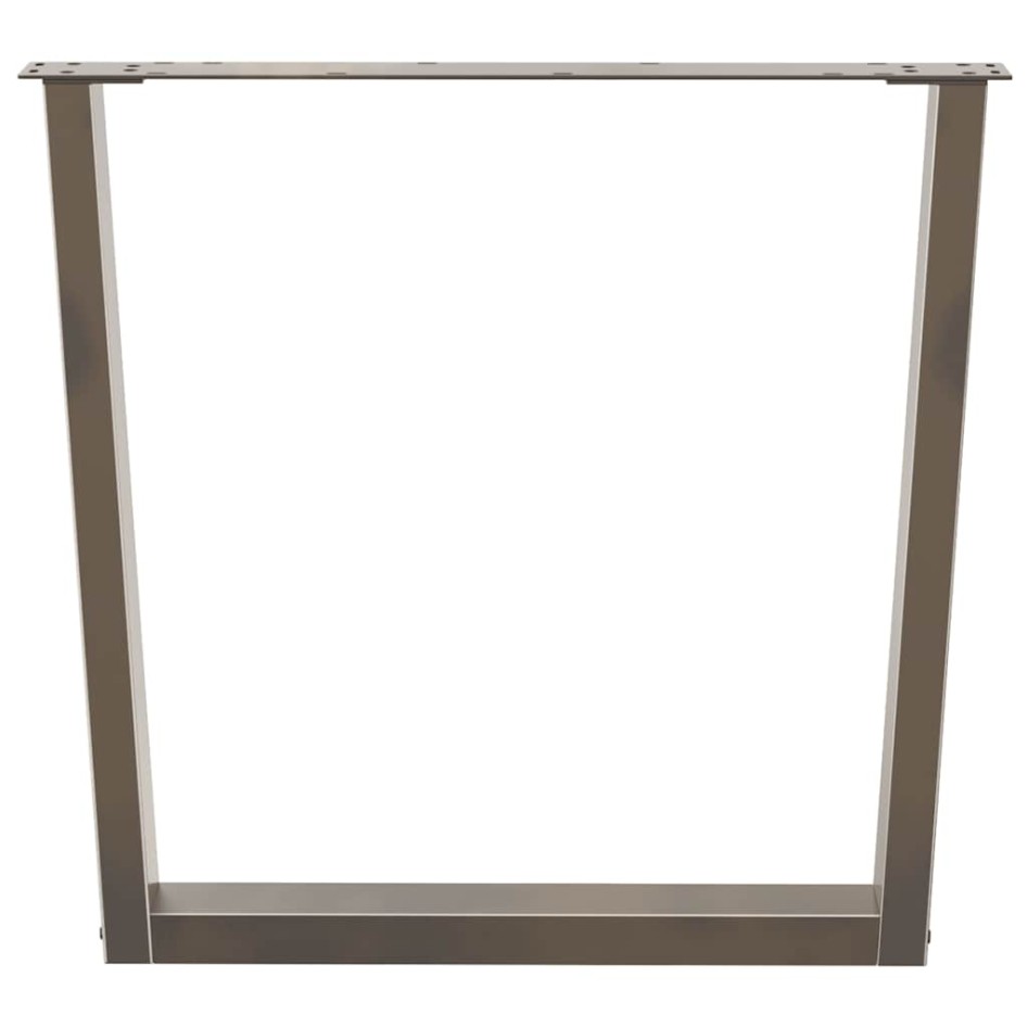 Patas para mesa de comedor en forma de V 2 uds acero