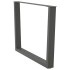Patas para mesa comedor forma V 3uds antracita 100x(72-73,3)