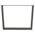 Patas para mesa comedor forma V 3uds antracita 100x(72-73,3)
