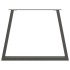 Patas para mesa comedor forma V 3uds antracita 100x(72-73,3)