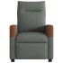 Sillón reclinable de tela gris
