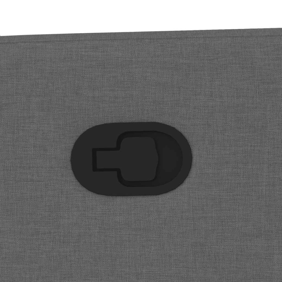 Sillón reclinable de tela gris