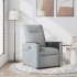 Sillón reclinable de tela gris
