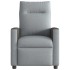 Sillón reclinable de tela gris