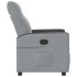 Sillón reclinable de tela gris