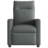Sillón de masaje reclinable de tela gris